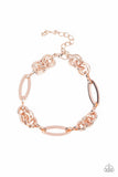 Chic Charmer - Rose Gold Bracelet ❤️ Paparazzi