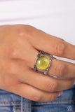 Clairvoyantly Cats Eye - Green Ring ❤️ Paparazzi