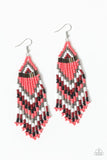 Colors Of The Wind - Orange Earrings ~ Paparazzi