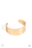 Coolly Curved - Gold Bracelet ~ Paparazzi Fashion Fix