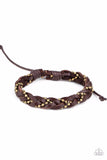 Cowboy Couture - Brown Bracelet ❤️ Paparazzi