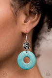 Earthy Epicenter - Blue Earrings ~ Paparazzi Fashion Fix