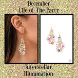 Interstellar Illumination - Multi Earrings ❤️ Paparazzi