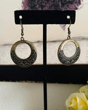 Secret Vineyards - Brass Earrings ❤️ Paparazzi
