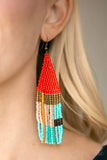 Beaded Boho - Red Earrings ~ Paparazzi
