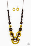Boardwalk Party - Yellow Necklace ~ Paparazzi