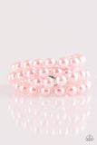 2018 July Life Of The Party Exclusive Rows of dainty and classic pink pearls are strung across the wrist for a timeless look. Features an adjustable clasp closure. Sold as one individual bracelet.   P9RE-PKXX-120XX