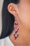 Colors Of The Wind - Orange Earrings ~ Paparazzi