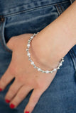 Decadently Dainty - White Bracelet ~ Paparazzi
