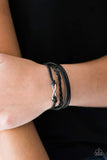 Discovery Zone - Black Slip Knot Bracelet ~ Paparazzi