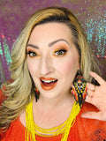 Boho Blast - Green Earrings ❤️ Paparazzi