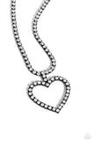 Flirting Fancy - Black Necklace ❤️ Paparazzi