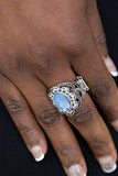 Floral Fairways - Blue Ring ~ Paparazzi