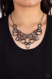 Geometric Grit - Black Necklace ❤️ Paparazzi
