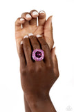 Glistening Grit - Pink Ring ❤️ Paparazzi