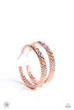 Glitzy by Association - Copper Earrings ❤️ Paparazzi