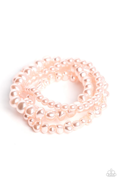 Gossip PEARL - Pink Bracelets ❤️ Paparazzi