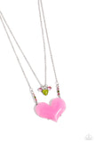Heart-Racing Recognition - Pink Necklace ❤️ Paparazzi