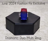 Dramatic Duo - Multi Ring ❤️ Paparazzi