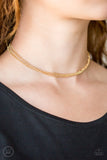 If You Dare - Gold Necklace ~ Paparazzi
