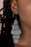 Instant Incandescence - Black Earrings ❤️ Paparazzi
