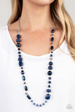 Juicy Gossip - Blue Necklace ❤️ Paparazzi