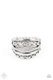 LINK Out Loud - White Ring ❤️ Paparazzi