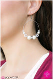 Love Nest - White Earrings ❤️ Paparazzi