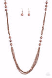 Metal Musical - Copper Necklace ❤️ Paparazzi