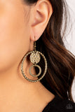 Mojave Metal Art - Brass Earrings ❤️ Paparazzi