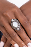 Mystical Mania - White Ring ❤️ Paparazzi