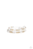 Notoriously Nuanced - White Bracelet ❤️ Paparazzi
