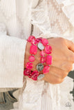 Oceanside Bliss - Pink Bracelet ~ Paparazzi Fashion Fix