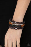 Outdoor Retreat - Black Bracelet ~ Paparazzi Bracelets