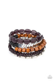 Outdoor Retreat - Black Bracelet ~ Paparazzi Bracelets