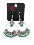 Palm Breeze - Green Earrings ~ Paparazzi Fashion Fix