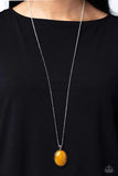 Peaceful Glow - Yellow Necklace ❤️ Paparazzi