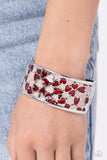 Penchant for Patterns - Red Bracelet ❤️ Paparazzi