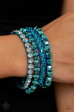 Punk Pattern - Blue Bracelets ❤️ Paparazzi