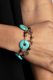 Quarry Quandary - Blue Bracelet ❤️ Paparazzi