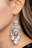 Queen Of All Things Sparkly - White Earrings ❤️ Paparazzi
