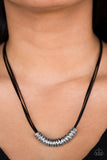RING To Attention - Black Necklace ❤️ Paparazzi