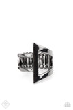 Rebel Edge - Black Ring ~ Paparazzi Fashion Fix