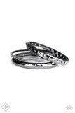 Revved Up Rhinestones - Black Bracelets Paparazzi Fashion Fix
