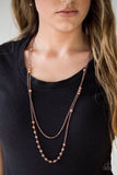 Rich With Glitz - Copper Necklace ❤️ Paparazzi