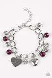 Royal Sweethearts - Purple Bracelet ~ Paparazzi Bracelets