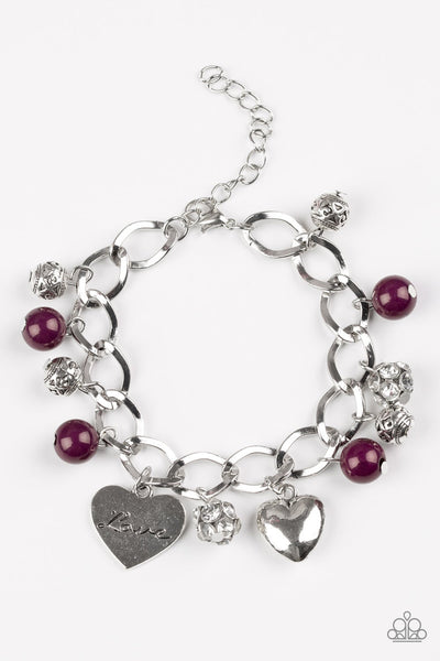 Royal Sweethearts - Purple Bracelet ~ Paparazzi Bracelets