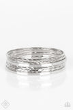Rumble In The Concrete Jungle - Silver Bracelets ❤️ Paparazzi