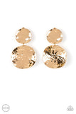 Rush Hour - Gold Earrings ❤️ Paparazzi
