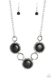Saharan Scope - Black Necklace ❤️ Paparazzi